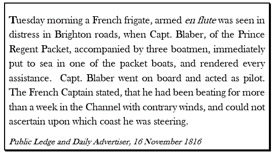 Capt Blaber to the rescue