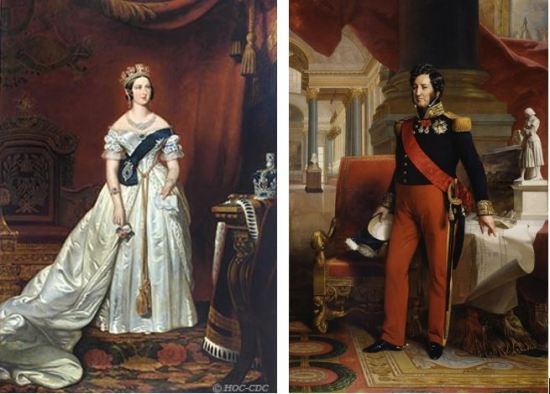 Victoria and Louis Philippe