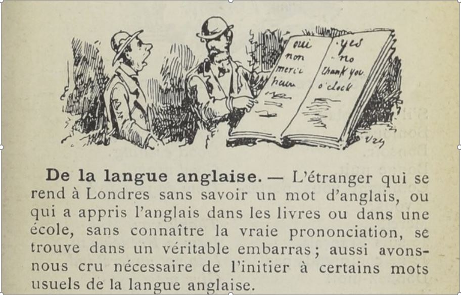 de la langue anglaise