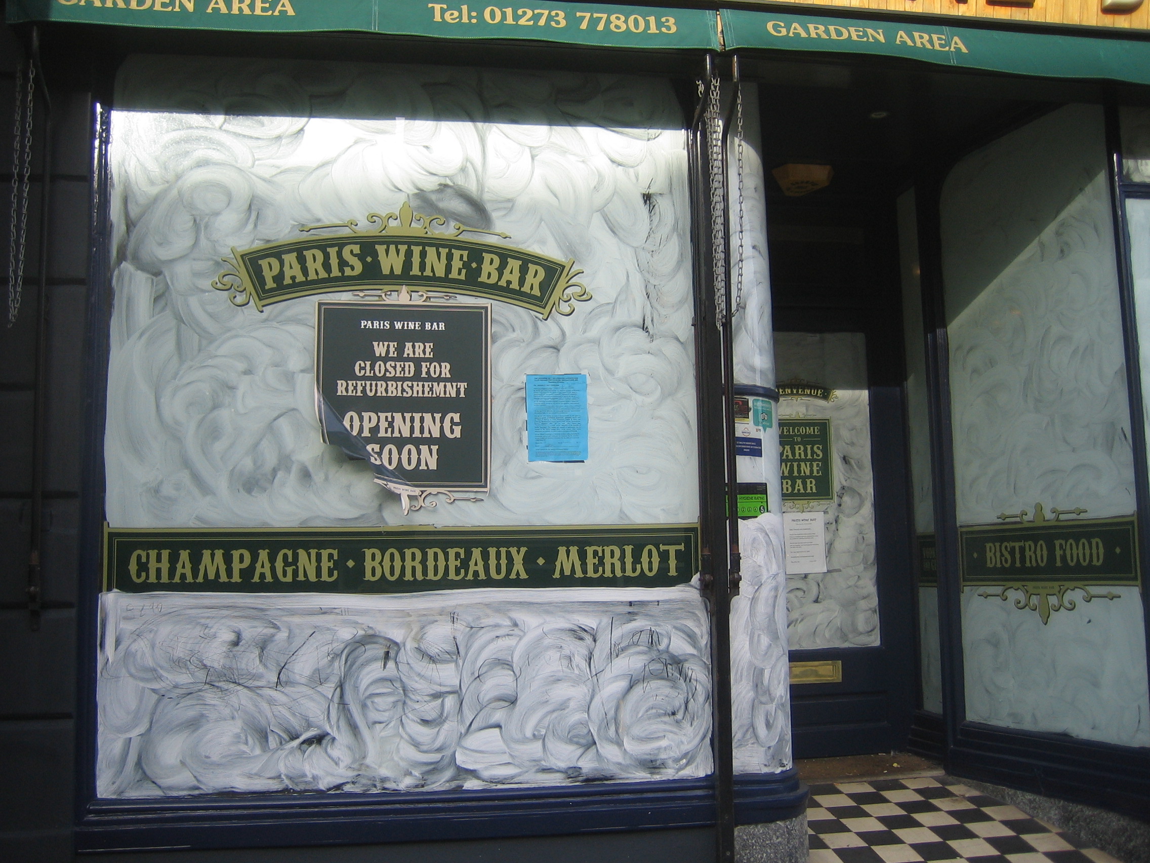 Paris Wine Bar Hove Feb 2020