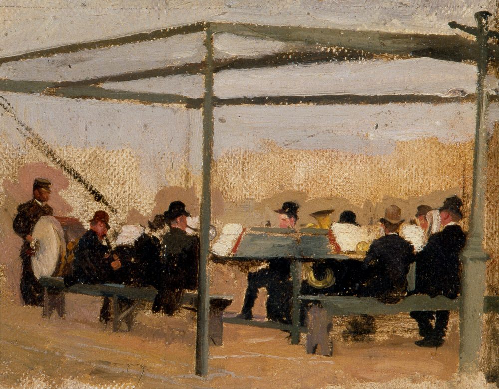 Charles Gogin Musicians on the Chain Pier